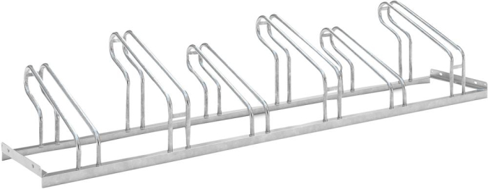 Fahrrad-Bügelparker
einseitig, verzinkt
L 2100 mm, 6 Plätze - Detail 1