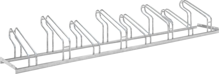 Fahrrad-Bügelparker
einseitig, verzinkt
L 2800 mm, 8 Plätze - Detail 1