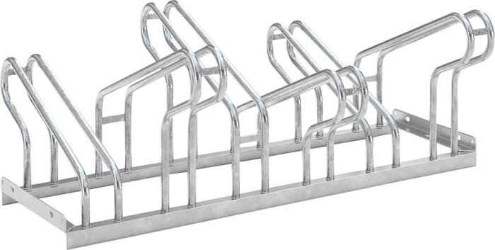 Fahrrad-Bügelparker
zweiseitig, verzinkt
L 1050 mm, 6 Plätze - Detail 1