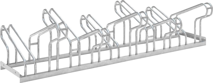 Fahrrad-Bügelparker
zweiseitig, verzinkt
L 1750 mm, 10 Plätze - Detail 1