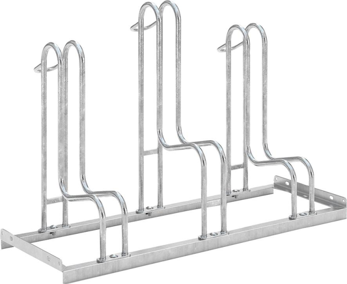 Fahrrad-Standparker
einseitig, verzinkt
L 1050 mm, 3 Plätze - Detail 1