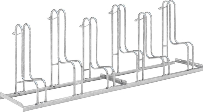 Fahrrad-Standparker
einseitig, verzinkt
L 2100 mm, 6 Plätze - Detail 1