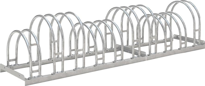 Fahrrad-Bogenparker
zweiseitig, verzinkt
L 1750 mm, 10 Plätze - Detail 1