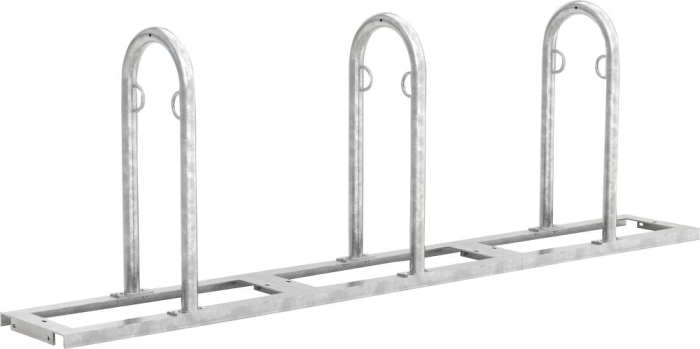 Fahrrad-Anlehnsystem
Modell Track verzinkt
L 2550 mm, 6 Plätze - Detail 1