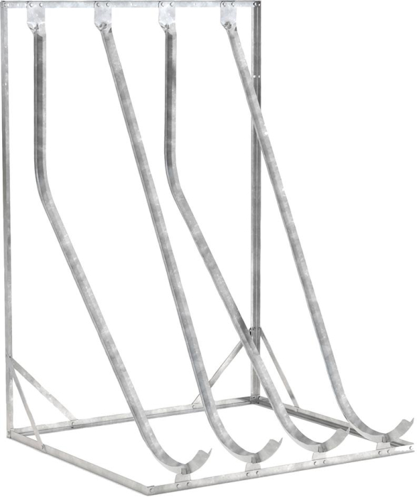 Fahrrad-Schräghochparker
einseitig, verzinkt
L 1400 mm, 4 Plätze - Detail 1