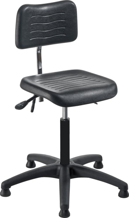 Arbeitsstuhl
PU-Schaum schwarz
Sitzhöhe 490-630 mm - Detail 1