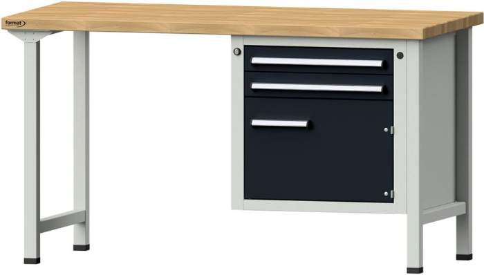 Format Kombi-Werkbank
B1500xT700xH840mm
RAL 7035/7016 BMP: 40 mm - Detail 1