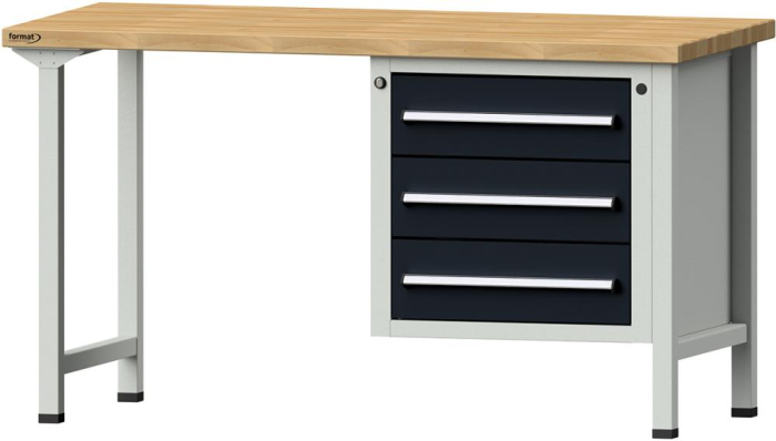 Format Kombi-Werkbank
B1500xT700xH840mm
RAL 7035/7016 BMP: 40 mm - Detail 1