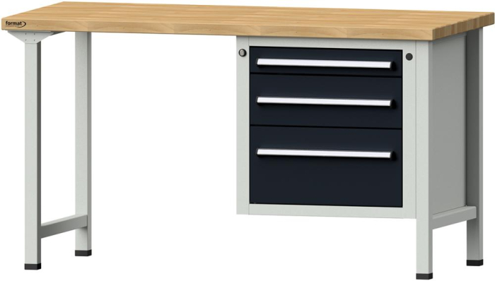 Format Kombi-Werkbank
B1500xT700xH840mm
RAL 7035/7016 BMP: 40 mm - Detail 1