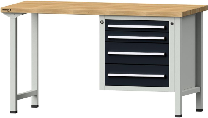 Format Kombi-Werkbank
B1500xT700xH840mm
RAL 7035/7016 BMP: 40 mm - Detail 1