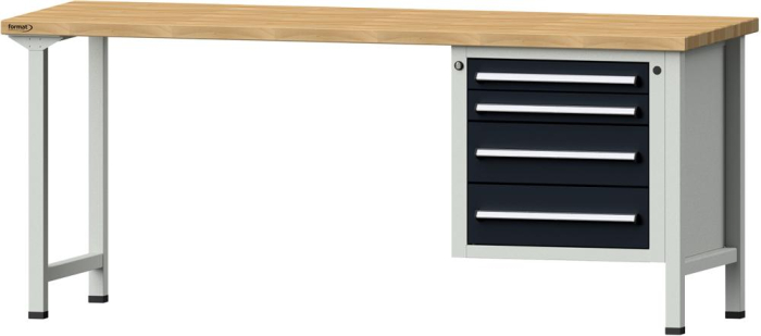 Format Kombi-Werkbank
B2000xT700xH840mm
RAL 7035/7016 BMP: 40 mm - Detail 1