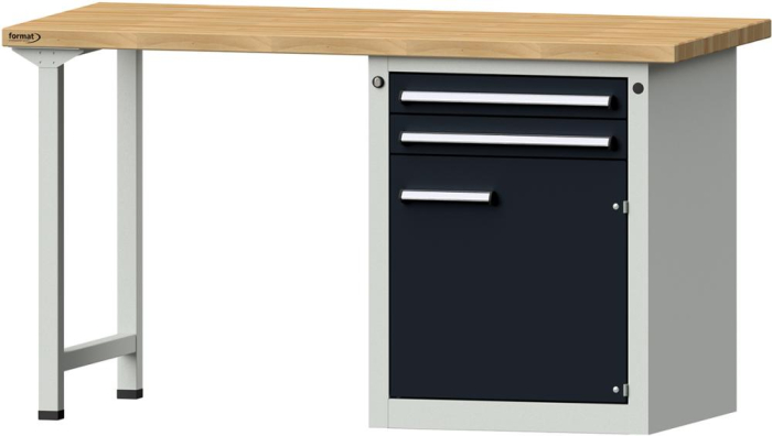 Format Kombi-Werkbank
B1500xT700xH840mm
RAL 7035/7016 BMP: 40 mm - Detail 1