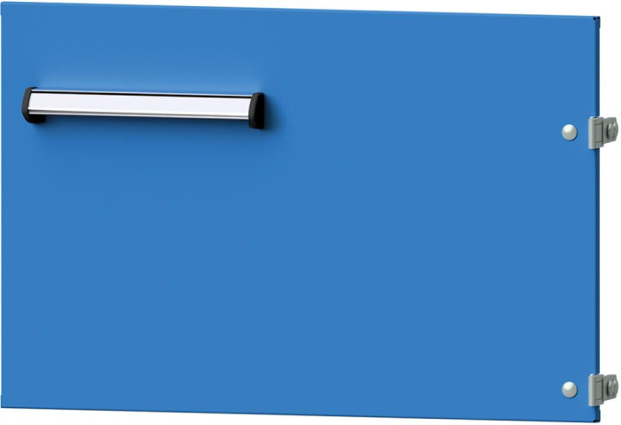 Format Tür
Fronthöhe 340mm
RAL 7035/5012 - Detail 1