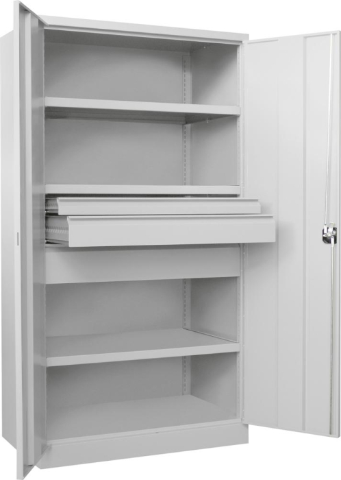 Schwerlastschrank m.Türen
B1040xT630xH1950 mm
3 FB,SL je 1x75,125,175mm - Detail 1