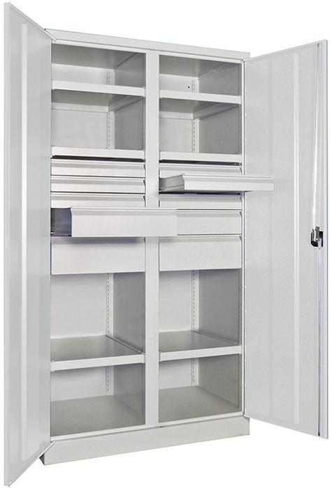 Schwerlastschrank m.Türen
H1950xB1040xT630 mm
6 FB,SL 6x75,2x125,175mm - Detail 1