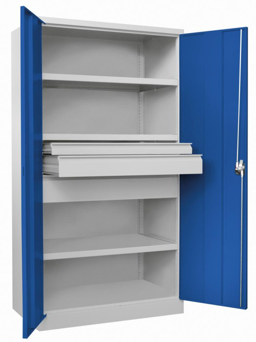 Schwerlastschrank m.Türen
H1950xB1040xT630 mm
3 FB,SL je 1x75,125,175mm - Detail 1