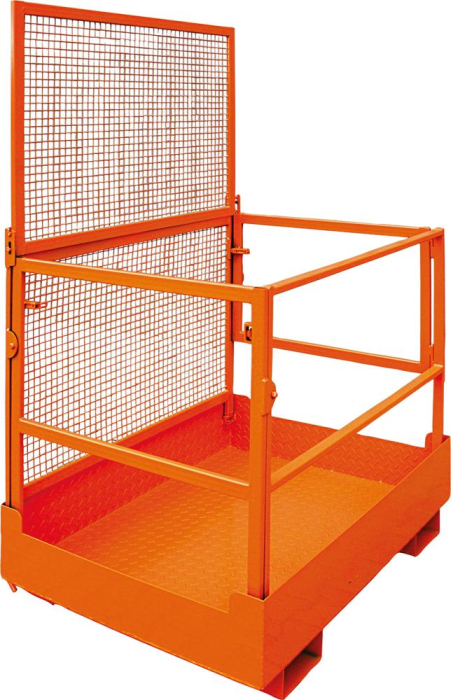 Arbeitsbühne zerlegbar
2 Personen, 250 kg,
Aufnahme breite Seite
RAL 2004, 1200x910 mm - Detail 1
