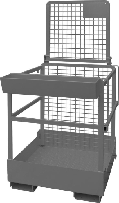 Arbeitkorb für Stapler
2 Personen, 250 kg,
Aufnahme breite Seite
RAL 7016, 1200x910 mm - Detail 1