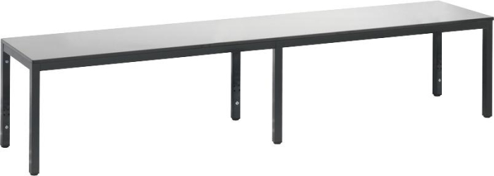 Sitzbank HPL
B1960xT353xH401 mm
RAL 7021/silbergrau - Detail 1