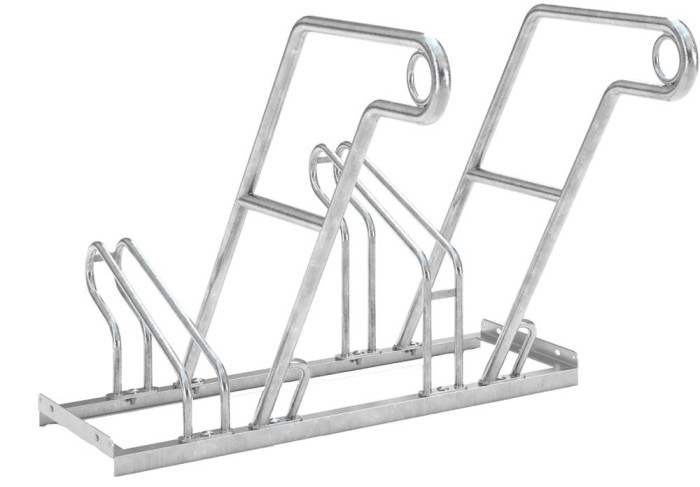 Fahrrad-Anlehnparker
einseitig, verzinkt
L 1000 mm, 2 Plätze - Detail 1