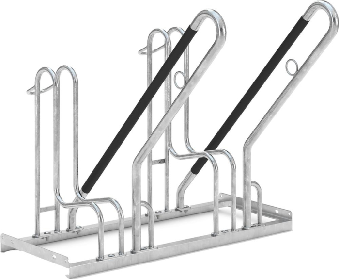 Fahrrad-Anlehnparker
einseitig, verzinkt
L 1000 mm, 2 Plätze - Detail 1