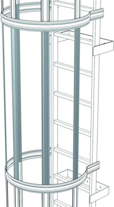 Rückenschutzstrebe
Länge 1400 mm
Stahl verzinkt - Detail 1