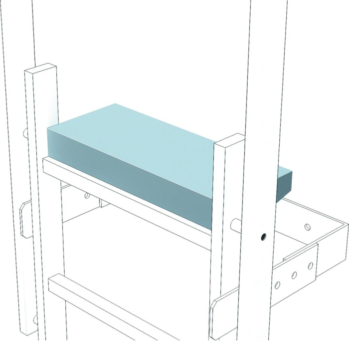 Ausstiegstritt
Stufe B520xT150 mm
Aluminium eloxiert - Detail 1