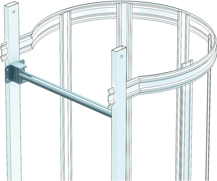 Sicherungsschranke
mit Schwerkraftverschluß
Stahl verzinkt - Detail 1