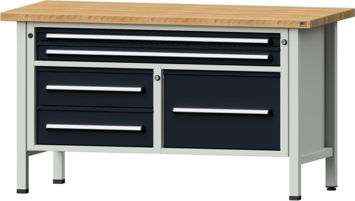 Anke Kastenwerkbank
B1500xT700xH890mm
RAL7035/7016 BMP: 40 mm - Detail 1