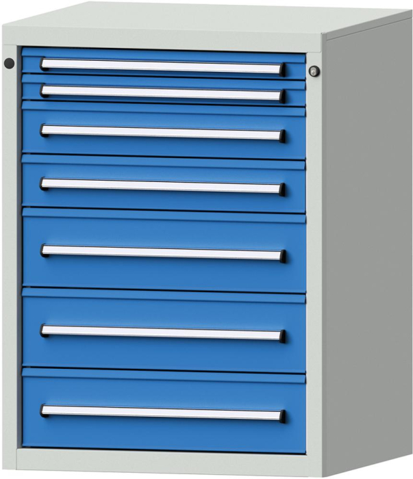 Format Schubladenschrank
B760xT700xH1000mm
RAL7035/5012 - Detail 1