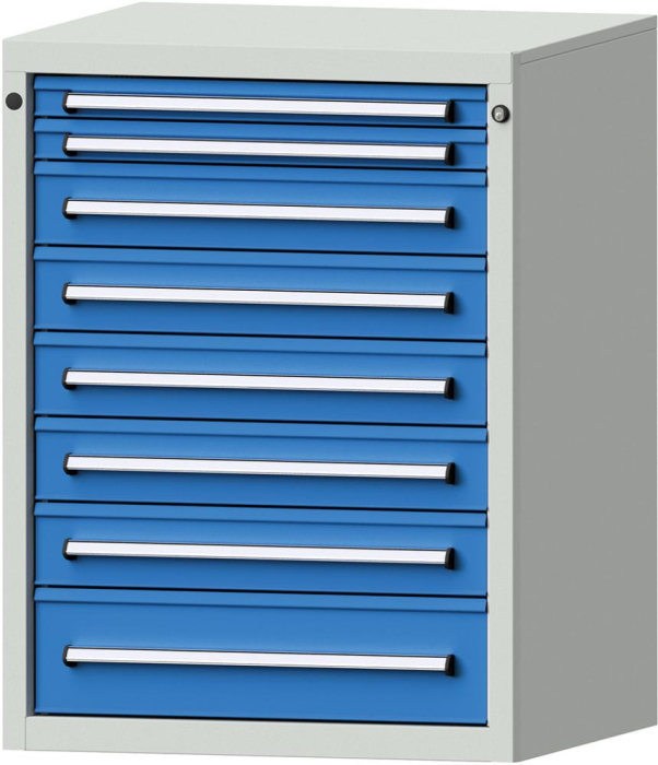 Format Schubladenschrank
B760xT700xH1000mm
RAL7035/5012 - Detail 1