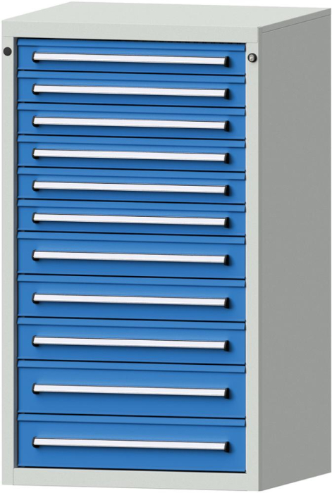Format Schubladenschrank
B760xT700xH1300mm
RAL7035/5012 - Detail 1