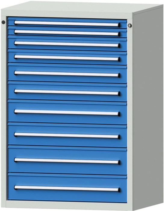 Format Schubladenschrank
B910xT700xH1300mm
RAL7035/5012 - Detail 1