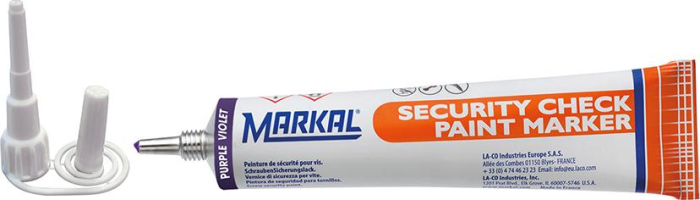Markal Security-Check
Sicherungslack, violett - Detail 1