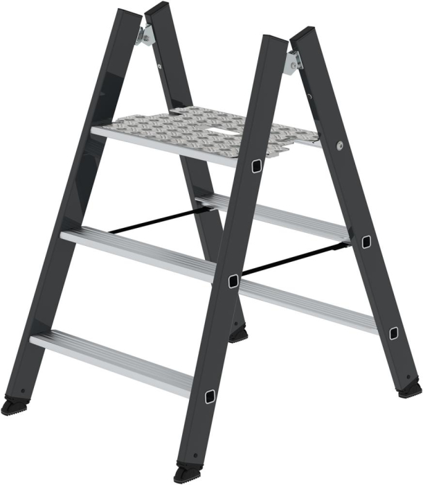 Alu-Klapptritt
3 Stufen beidseitig
Plattformhöhe 0,73 m - Detail 1