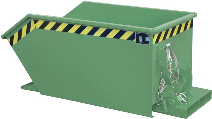 Kippbehälter GU 300 l
B680xT1440xH580 mm
RAL6011 Tragkraft 750kg - Detail 1