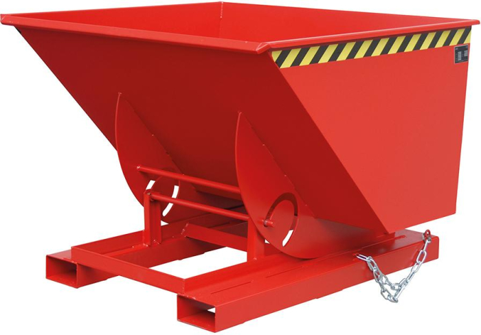 Kippbehälter AK 1000 l
B1560xT1420xH1070 mm
RAL3000 Tragkraft 1000kg - Detail 1