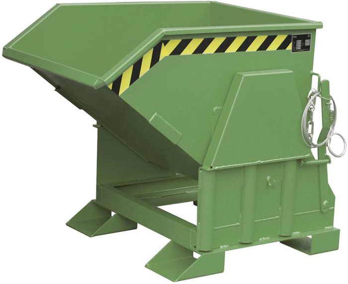 Kippbehälter BK 300 l
B850xT1150xH945 mm
RAL6011 Tragkraft 750kg - Detail 1