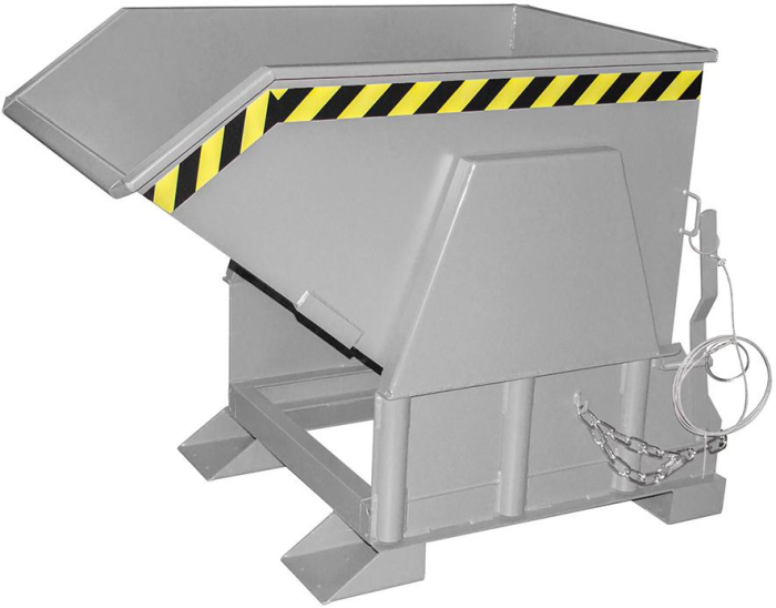 Kippbehälter BK 500 l
B850xT1430xH1070 mm
RAL7005 Tragkraft 1000kg - Detail 1