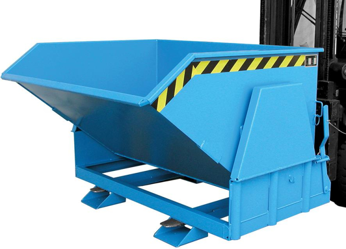 Kippbehälter BK 1200 l
B1650xT1430xH1070 mm
RAL5012 Tragkraft 2000kg - Detail 1