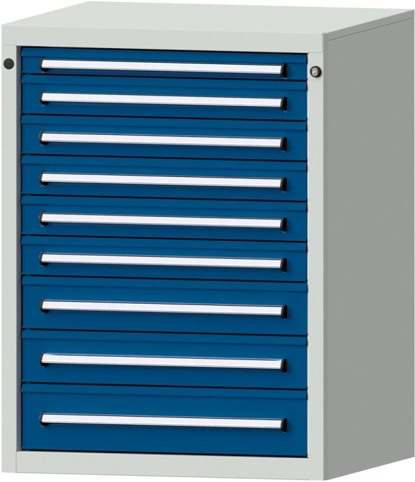 Format Schubladenschrank
B760xT700xH1000mm
RAL7035/5010 - Detail 1