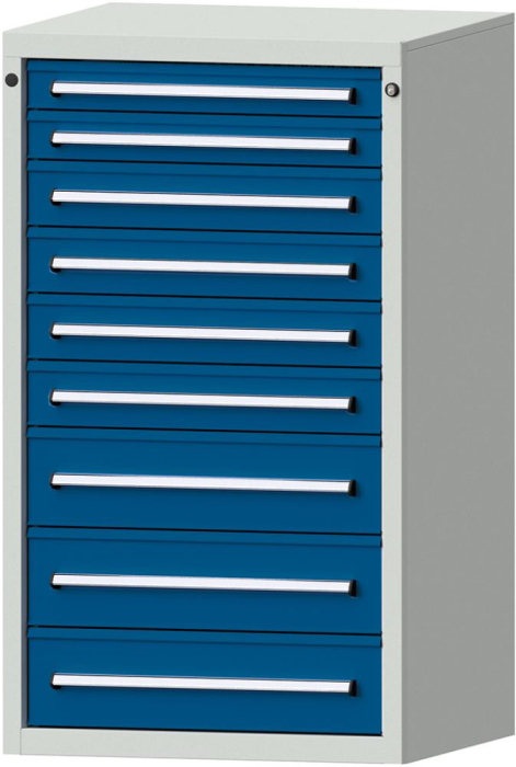 Format Schubladenschrank
B760xT700xH1300mm
RAL7035/5010 - Detail 1