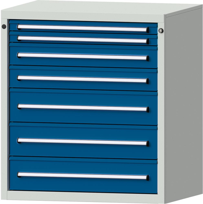 Format Schubladenschrank
B910xT700xH1000mm
RAL7035/5010 - Detail 1