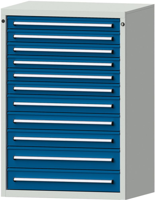 Format Schubladenschrank
B910xT700xH1300mm
RAL7035/5010 - Detail 1