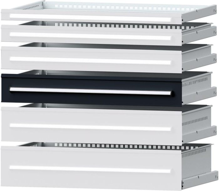 Format Schublade
B900xT600xFH150mm
RAL 7016 - Detail 1