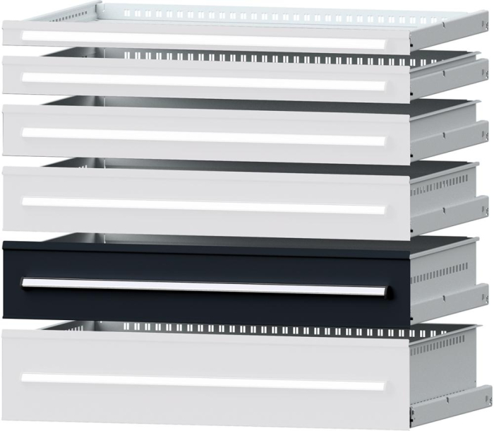 Format Schublade
B900xT600xFH180mm
RAL 7016 - Detail 1