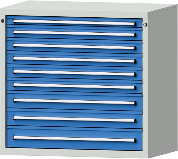 Format Schubladenschrank
B1060xT675xH1000mm
RAL7035/5012 - Detail 1