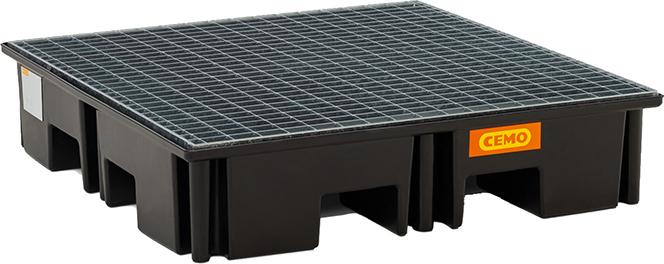 PE-Palettenauffangwanne
220/4 B1230xT1230x260 mm
Tragfähigkeit 1200 kg - Detail 1