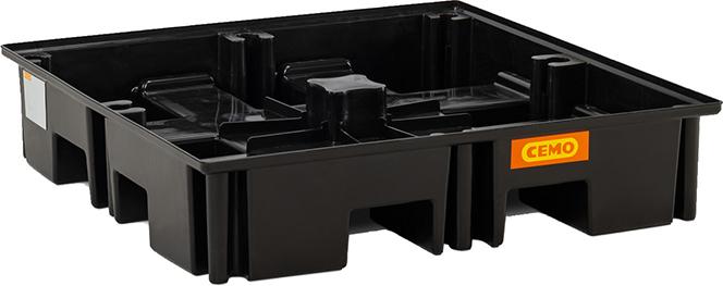 PE-Palettenauffangwanne
220/4 B1230xT1230x260 mm
Tragfähigkeit 1200 kg - Detail 1