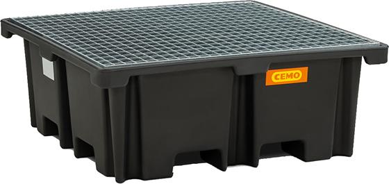 PE-Palettenauffangwanne
400/4 B1290xT1290x480 mm
Tragfähigkeit 1200 kg - Detail 1
